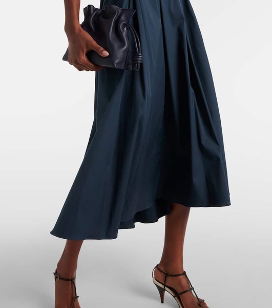 Preston cotton-blend poplin midi dress