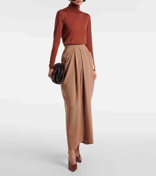 Ridente pleated maxi skirt