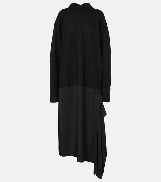 Convertible wool midi dress