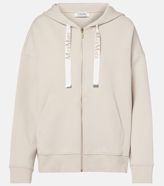 Jour cotton-blend jersey hoodie