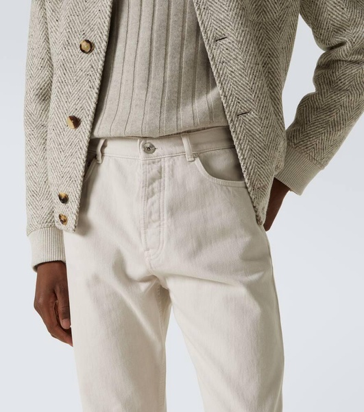 High-rise straight jeans