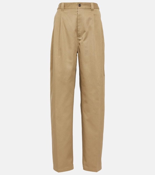 High-rise wide-leg pants
