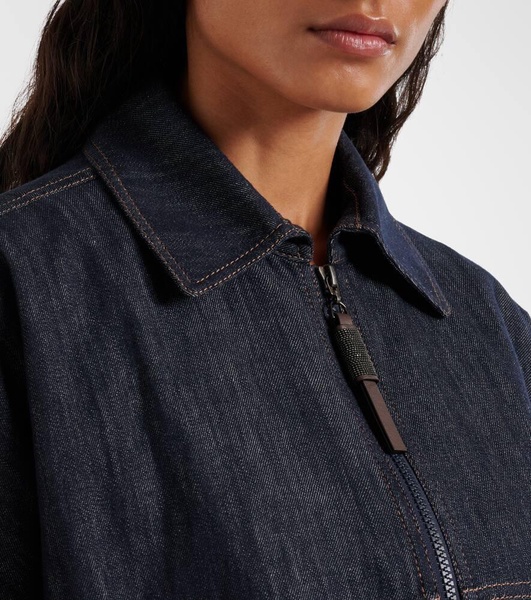 Denim bomber jacket