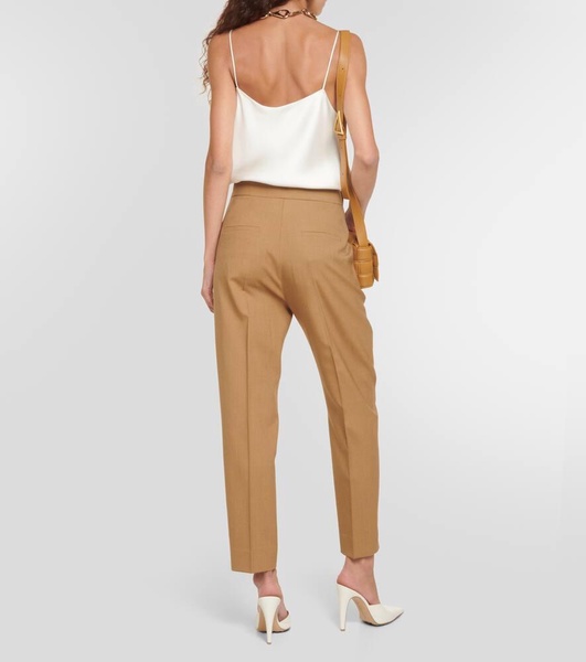 Mira wool, mohair, and silk pants