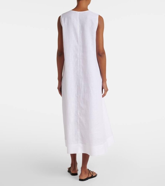 Nisha linen midi dress