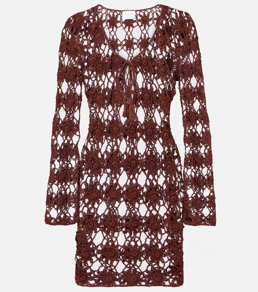 Crochet cotton minidress