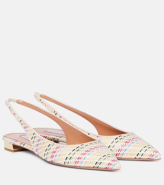 Purist Sling woven slingback flats
