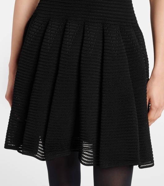 Crinoline knitted minidress