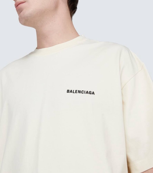 Men's Balenciaga Back T-shirt Medium Fit in Beige