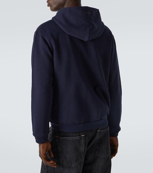 Face cotton jersey hoodie