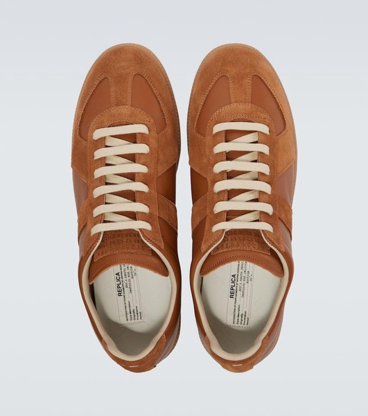 Replica leather sneakers