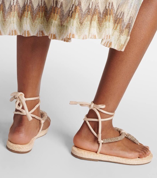 Sunkissed embellished thong sandals