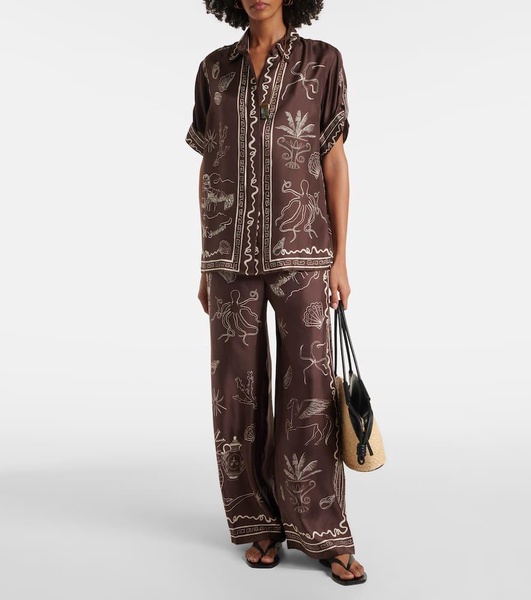 Sammy silk wide-leg pants