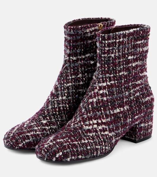 45 bouclé ankle boots