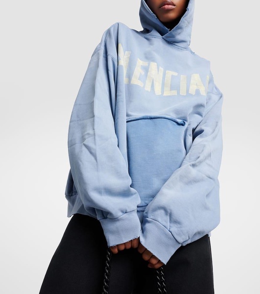 Tape Type cotton fleece hoodie