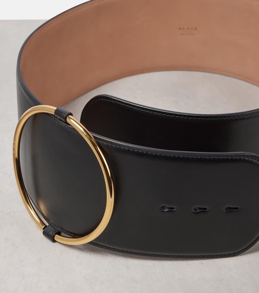 Ring leather belt
