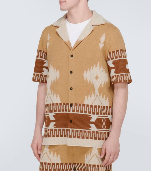 Icon Piquet cotton jacquard shirt