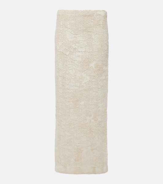 Embroidered maxi skirt