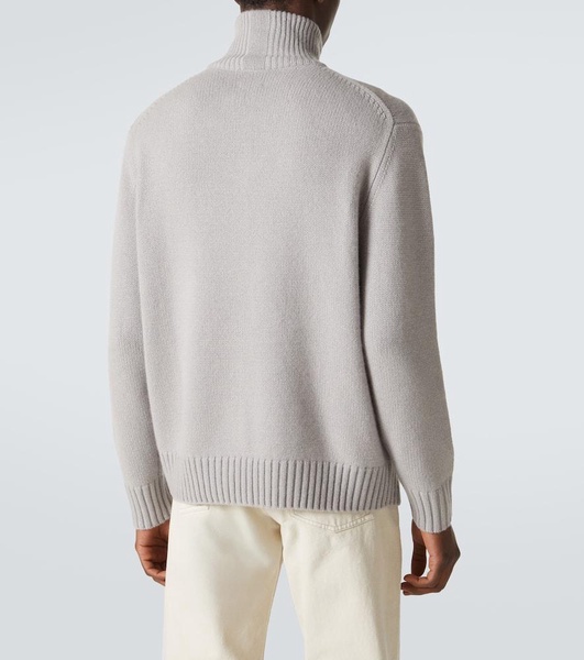 Cashmere half-zip sweater