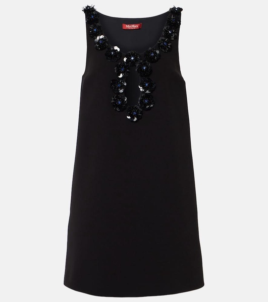 Delis sequined cutout crêpe minidress