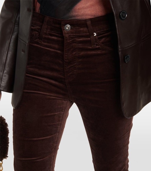 Farrah velvet flared pants