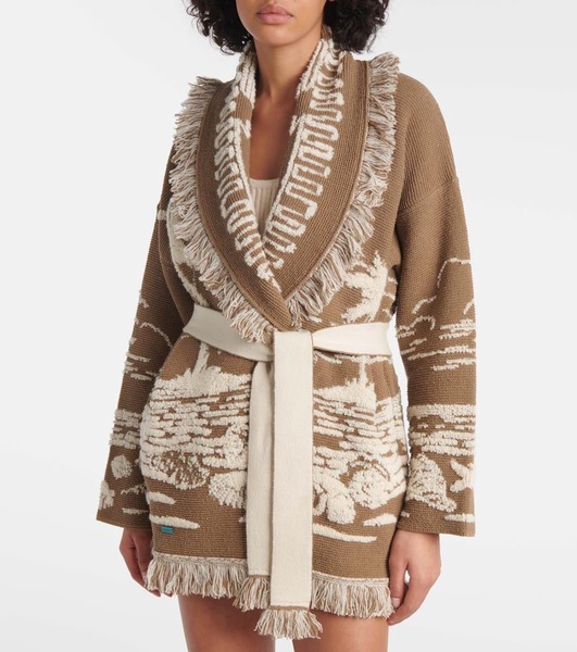 Beyond The Horizons silk-blend cardigan