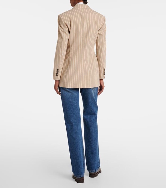 Cotton and silk blazer