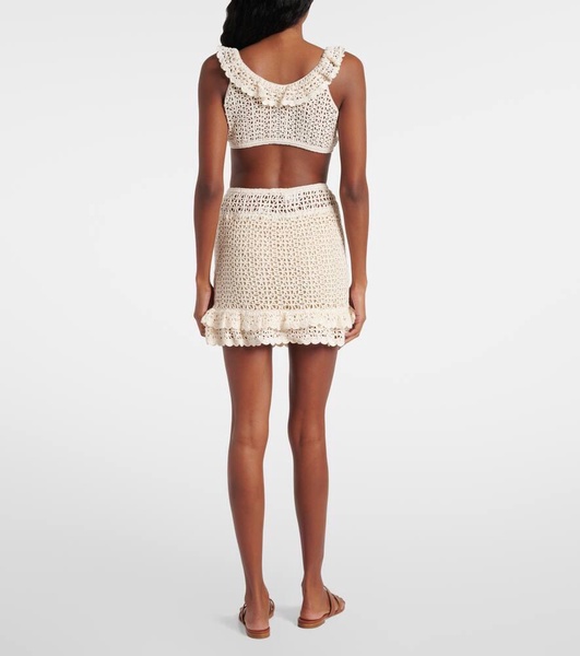Brigitte crochet cotton top