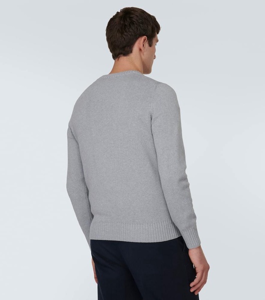 Ribbed-knit cotton sweater