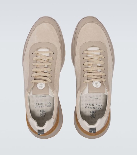 Suede sneakers