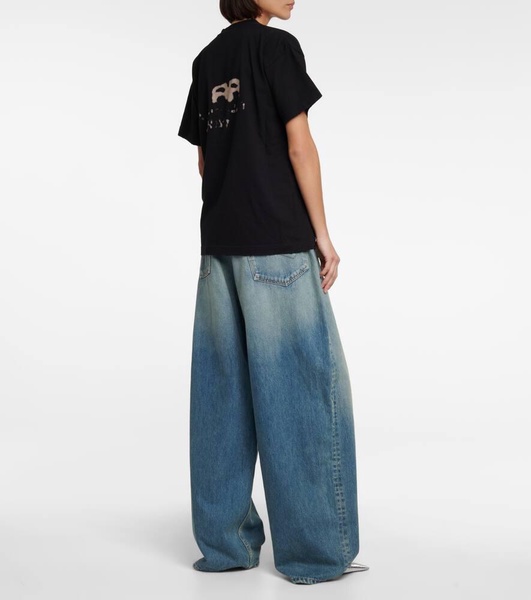Oversized logo cotton T-shirt