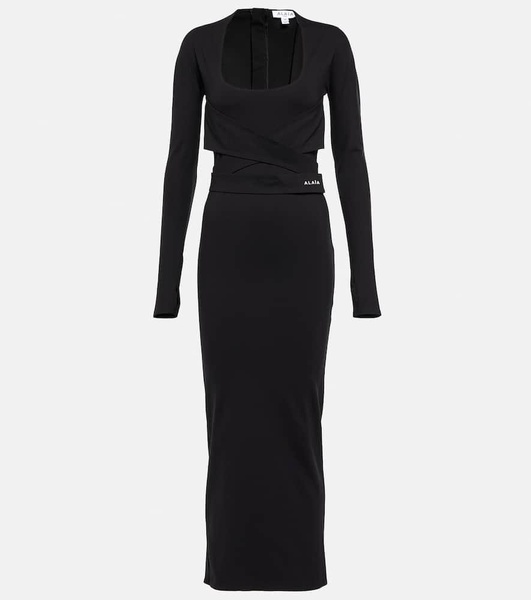 Jersey midi dress