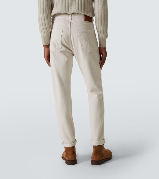 High-rise straight jeans
