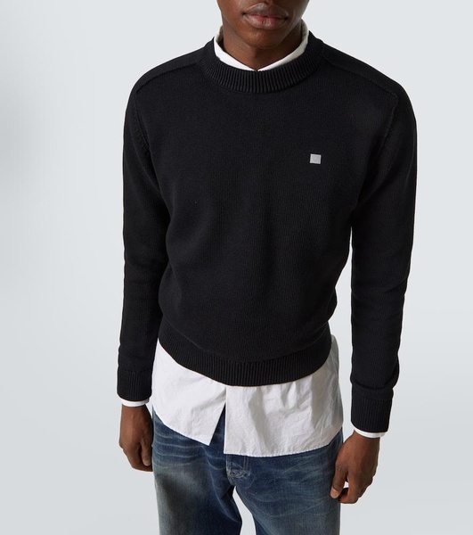 Face cotton sweater