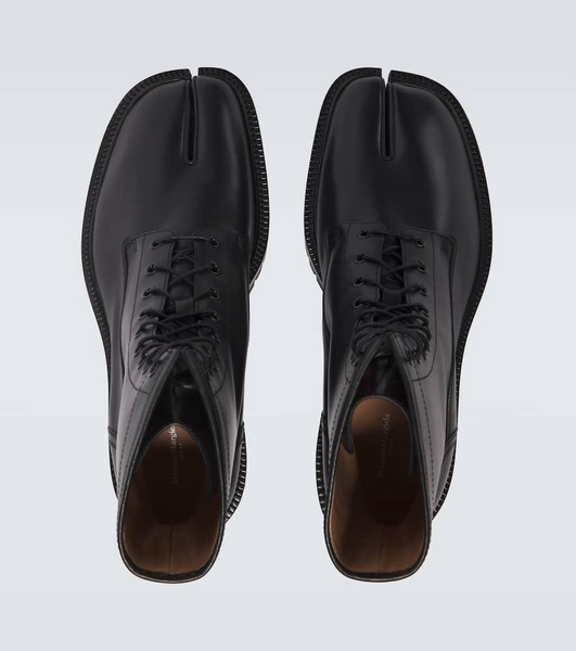 Tabi leather combat boots
