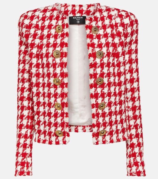 Houndstooth tweed jacket