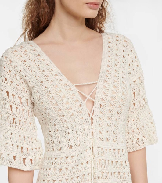 Marissa crochet cotton maxi dress