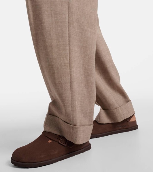 Tokio suede mules