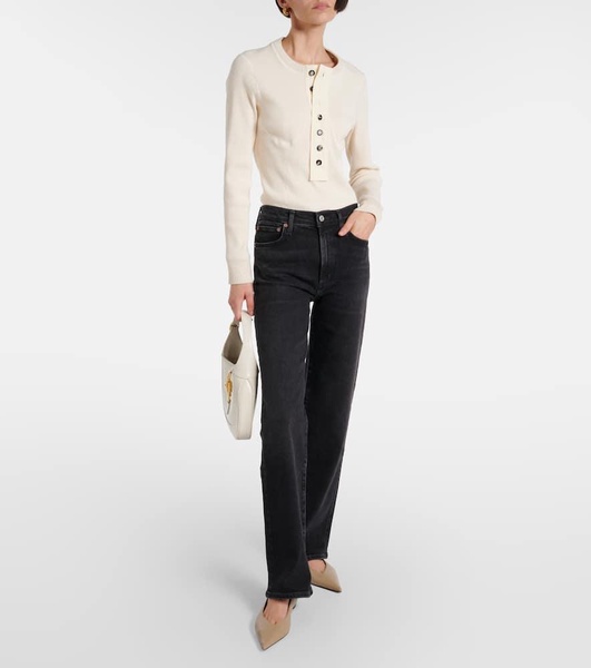 Harper mid-rise straight jeans 
