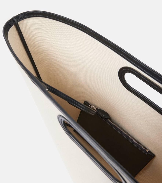 Folded Large canvas tote bag