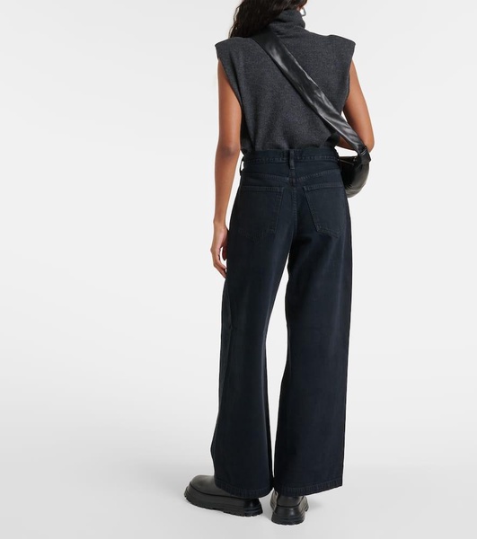 Ellis low-rise wide-leg jeans