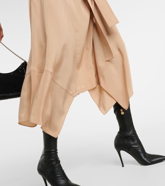 Silk crêpe de chine shirt dress