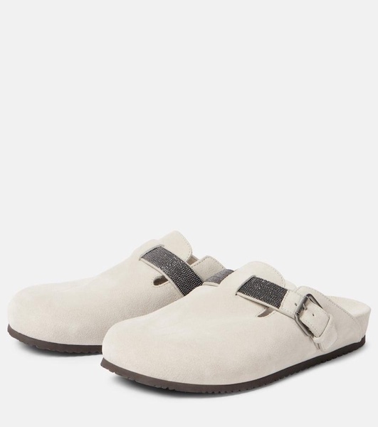 Monili suede mules