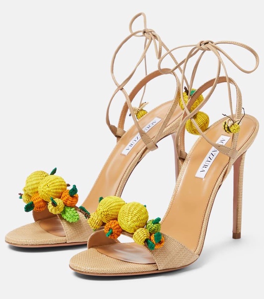 Citrus Punch 105 raffia sandals