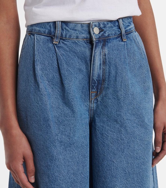 Gran Canaria high-rise wide-leg shorts