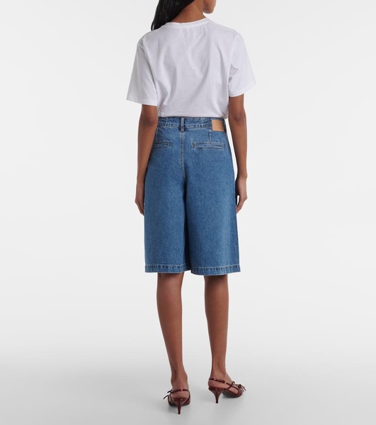 Gran Canaria high-rise wide-leg shorts