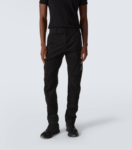 Cotton sateen cargo pants