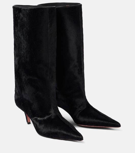 Fiona 60 calf hair knee-high boots