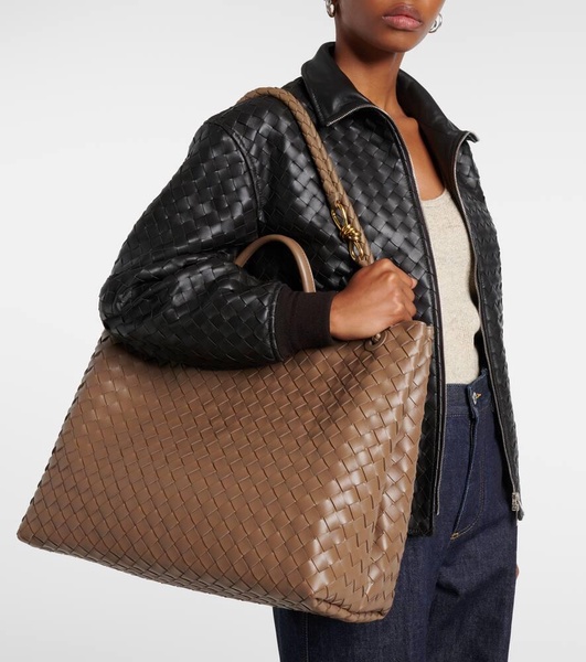 Andiamo Intrecciato Large leather tote bag
