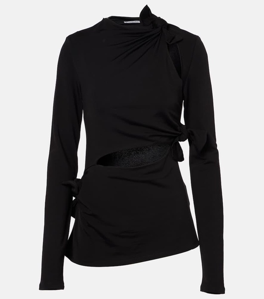 Cutout jersey top